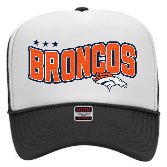 Other - NEW - Denver Broncos Hat Otto High Crown Trucker Hat